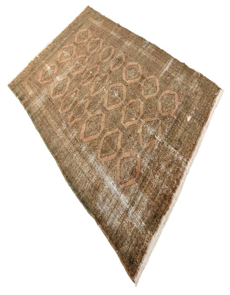 Detail image of  5' x 7' 8  Hand Knotted Ultra Vintage Persian Wool Rug