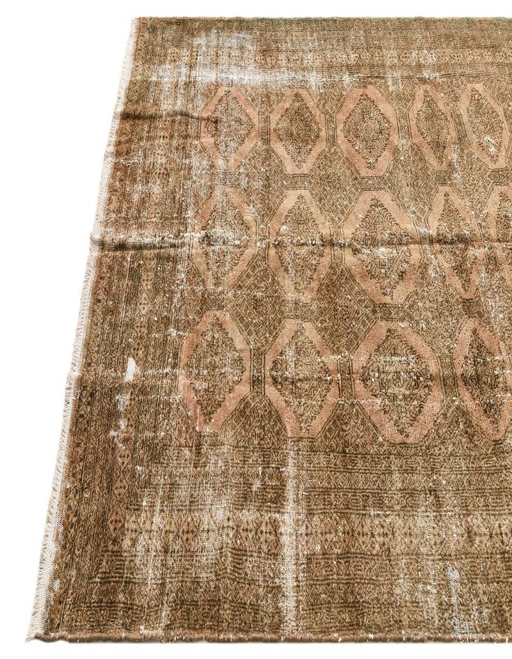 Detail image of  5' x 7' 8  Hand Knotted Ultra Vintage Persian Wool Rug