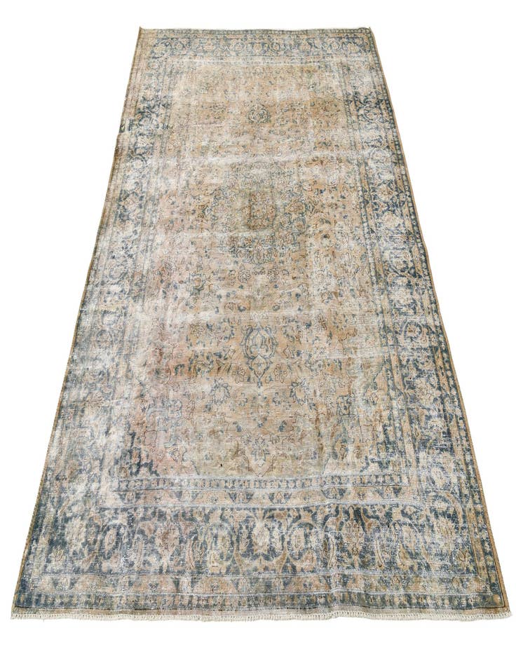 Detail image of 9' 8 x 12' 6 Hand Knotted Ultra Vintage Persian Wool Rug