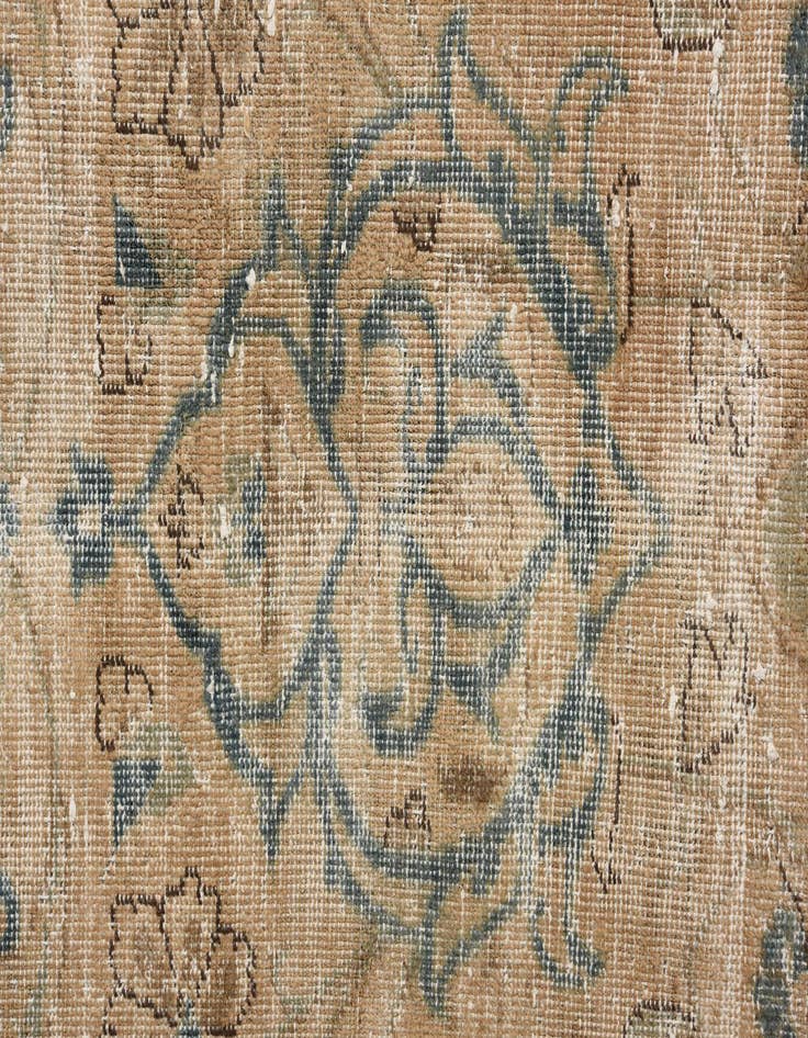 Detail image of 9' 8 x 12' 6 Hand Knotted Ultra Vintage Persian Wool Rug