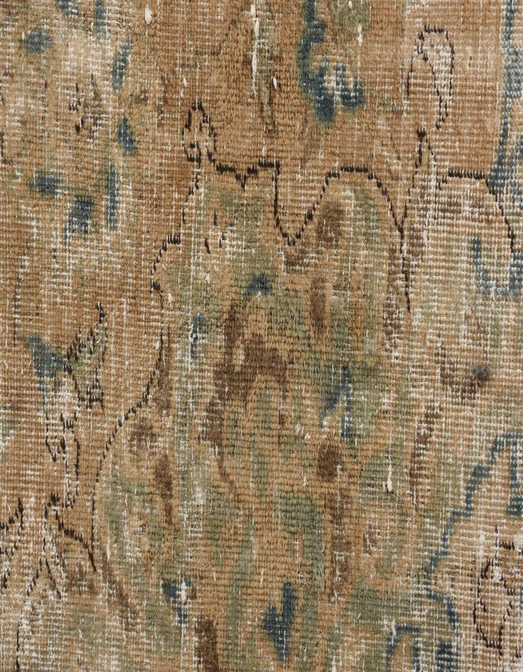 Detail image of 9' 8 x 12' 6 Hand Knotted Ultra Vintage Persian Wool Rug