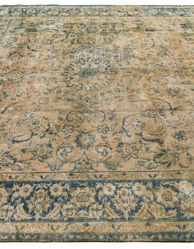 Detail image of  8' 6 x 11' 9  Hand Knotted Ultra Vintage Persian Wool Rug