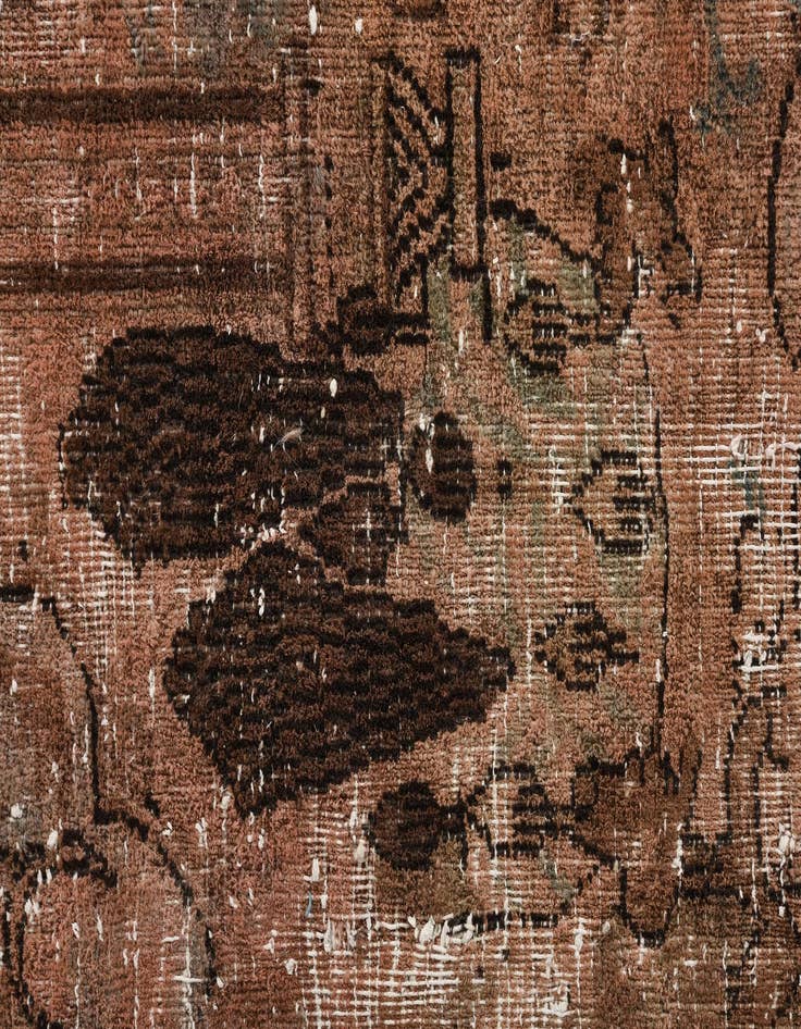 Detail image of  9' 4 x 12'  Hand Knotted Ultra Vintage Persian Wool Rug