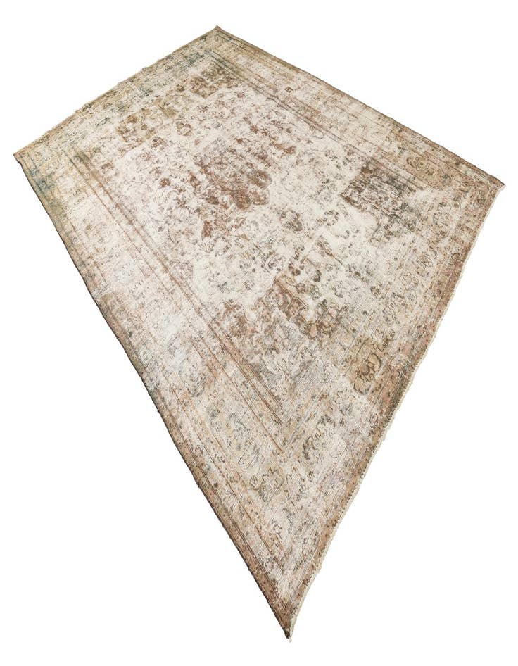 Detail image of  9' 9 x 13' 3  Hand Knotted Ultra Vintage Persian Wool Rug