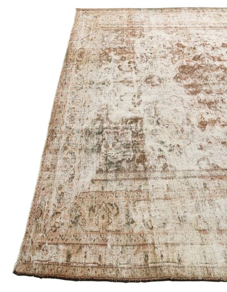 Detail image of  9' 9 x 13' 3  Hand Knotted Ultra Vintage Persian Wool Rug