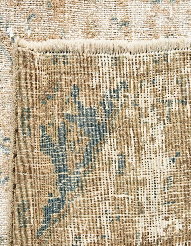 Detail image of  5' 5 x 9' 6  Hand Knotted Ultra Vintage Persian Wool Rug