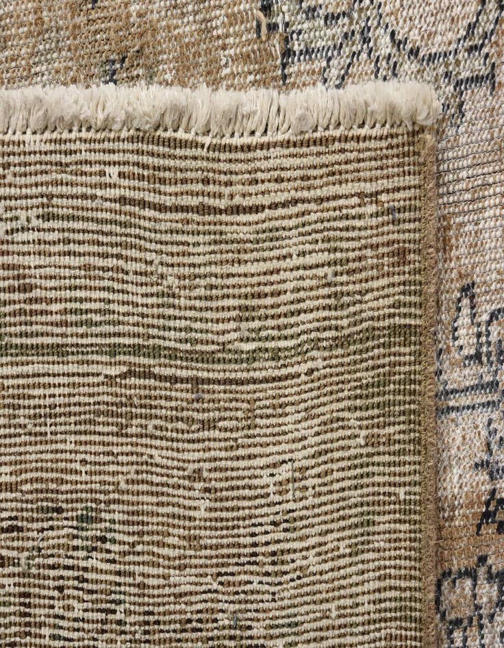 Detail image of  6' 7 x 9' 10  Hand Knotted Ultra Vintage Persian Wool Rug