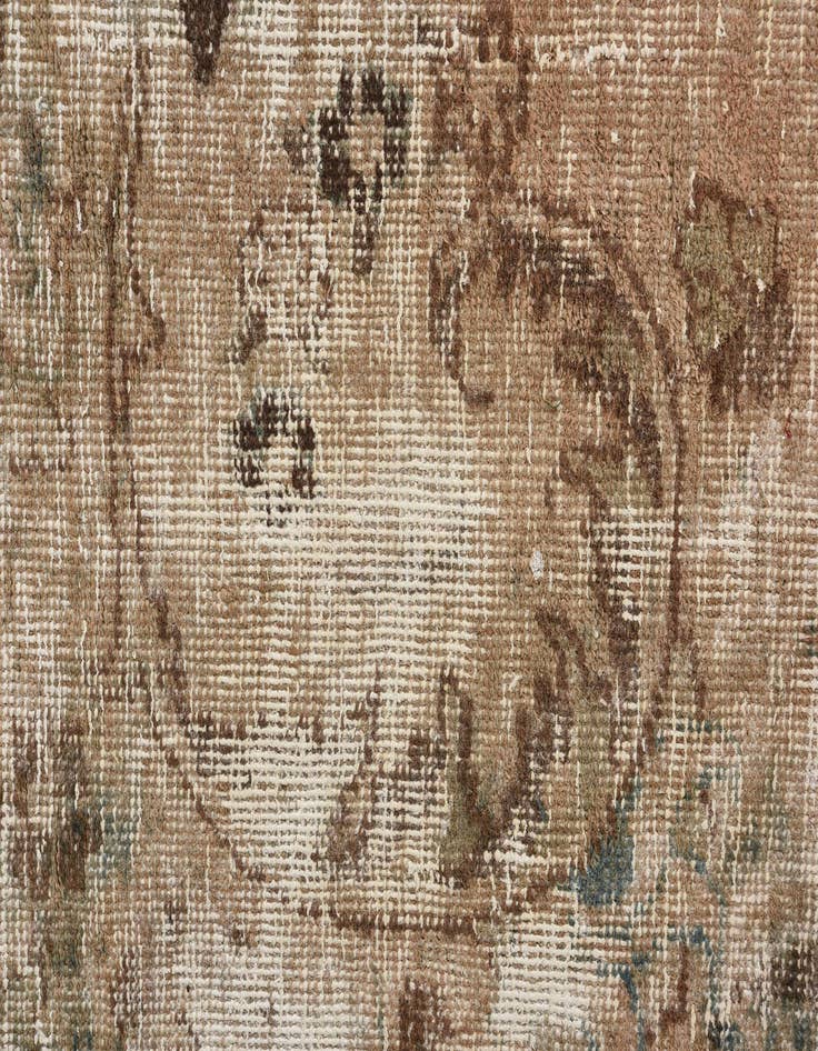 Detail image of  6' 3 x 9' 3  Hand Knotted Ultra Vintage Persian Wool Rug