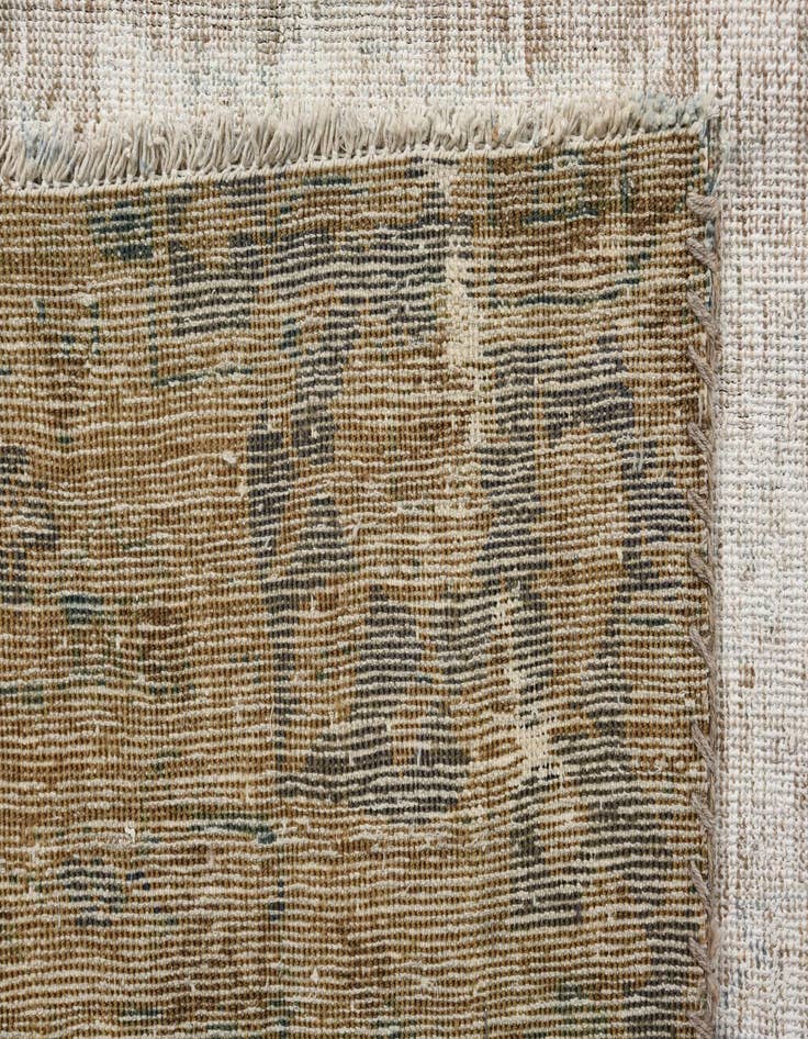 Detail image of  6' 4 x 11' 1  Hand Knotted Ultra Vintage Persian Wool Rug