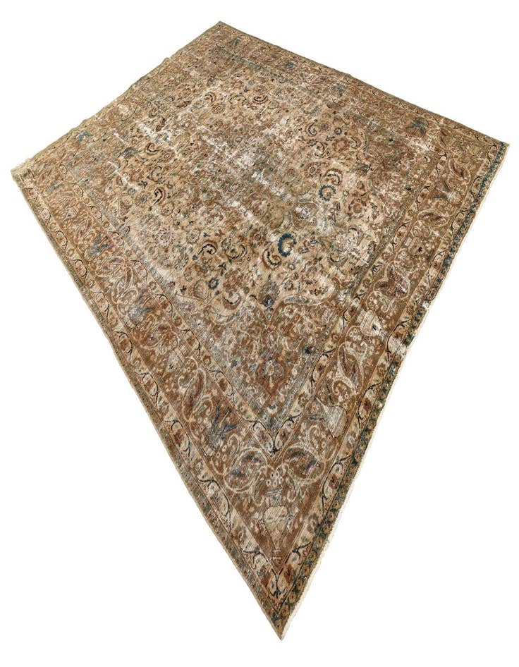 Detail image of  9' 7 x 12' 3  Hand Knotted Ultra Vintage Persian Wool Rug