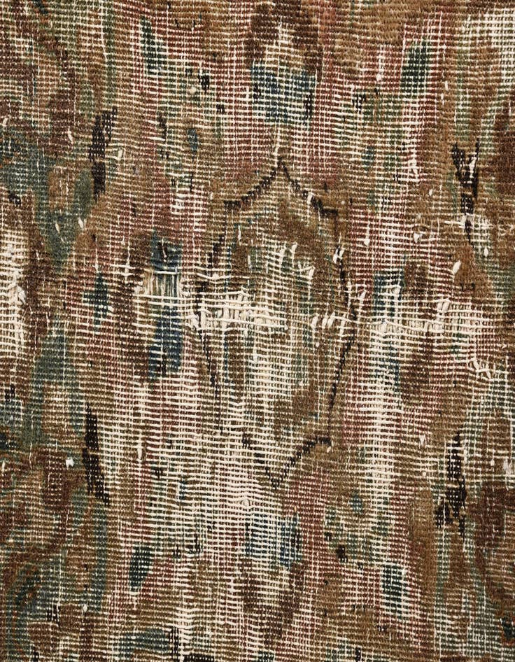 Detail image of  9' 7 x 12' 3  Hand Knotted Ultra Vintage Persian Wool Rug