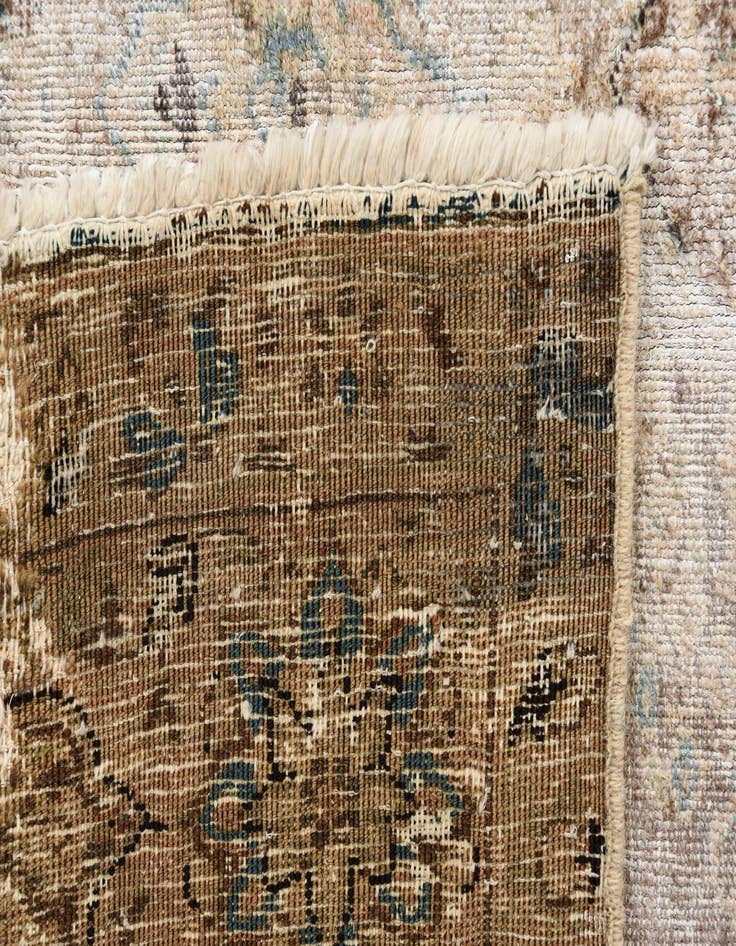 Detail image of  5' 9 x 8' 2  Hand Knotted Ultra Vintage Persian Wool Rug