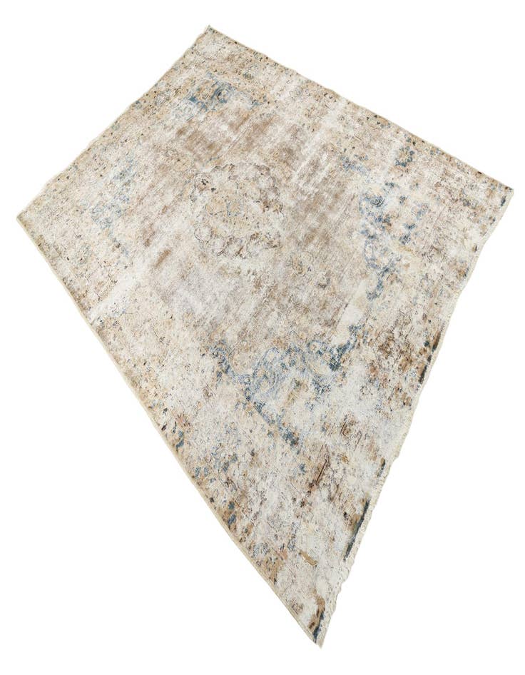 Detail image of  5' 9 x 8' 2  Hand Knotted Ultra Vintage Persian Wool Rug