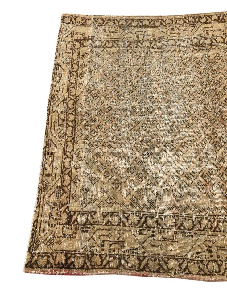 Detail image of  4' 2 x 6' 4  Hand Knotted Ultra Vintage Persian Wool Rug