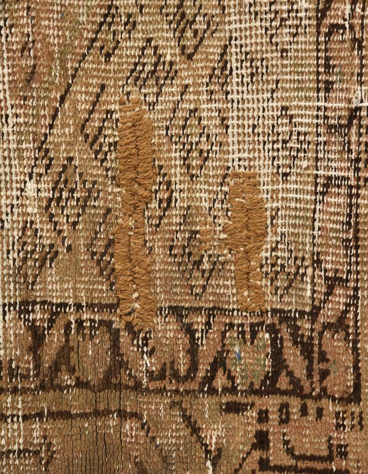 Detail image of  4' 2 x 6' 4  Hand Knotted Ultra Vintage Persian Wool Rug