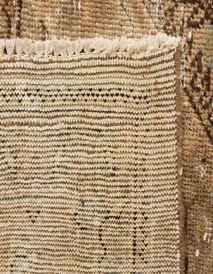 Detail image of  7' 3 x 10' 9  Hand Knotted Ultra Vintage Persian Wool Rug