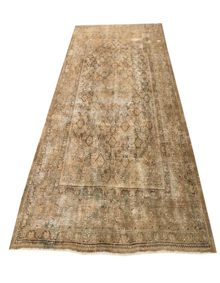 Detail image of  7' 3 x 10' 9  Hand Knotted Ultra Vintage Persian Wool Rug