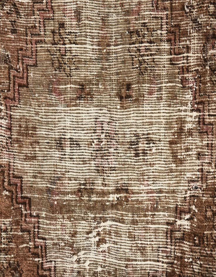 Detail image of  4' 2 x 6' 7  Hand Knotted Ultra Vintage Persian Wool Rug