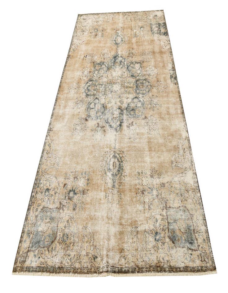 Detail image of  5' 9 x 9' 7  Hand Knotted Ultra Vintage Persian Wool Rug