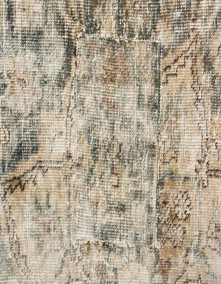 Detail image of  5' 9 x 9' 7  Hand Knotted Ultra Vintage Persian Wool Rug