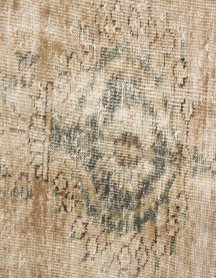 Detail image of  5' 9 x 9' 7  Hand Knotted Ultra Vintage Persian Wool Rug
