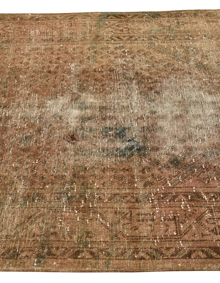 Detail image of  4' 3 x 6' 7  Hand Knotted Ultra Vintage Persian Wool Rug