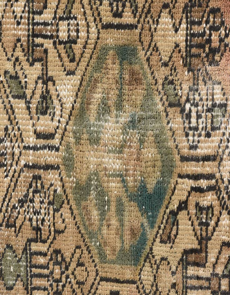 Detail image of  5' 5 x 8' 9  Hand Knotted Ultra Vintage Persian Wool Rug