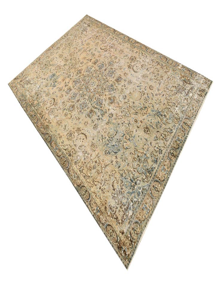 Detail image of 6' 5 x 9' 10 Hand Knotted Ultra Vintage Persian Wool Rug