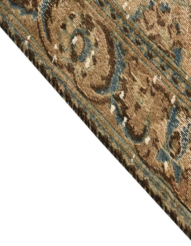 Detail image of 6' 5 x 9' 10 Hand Knotted Ultra Vintage Persian Wool Rug