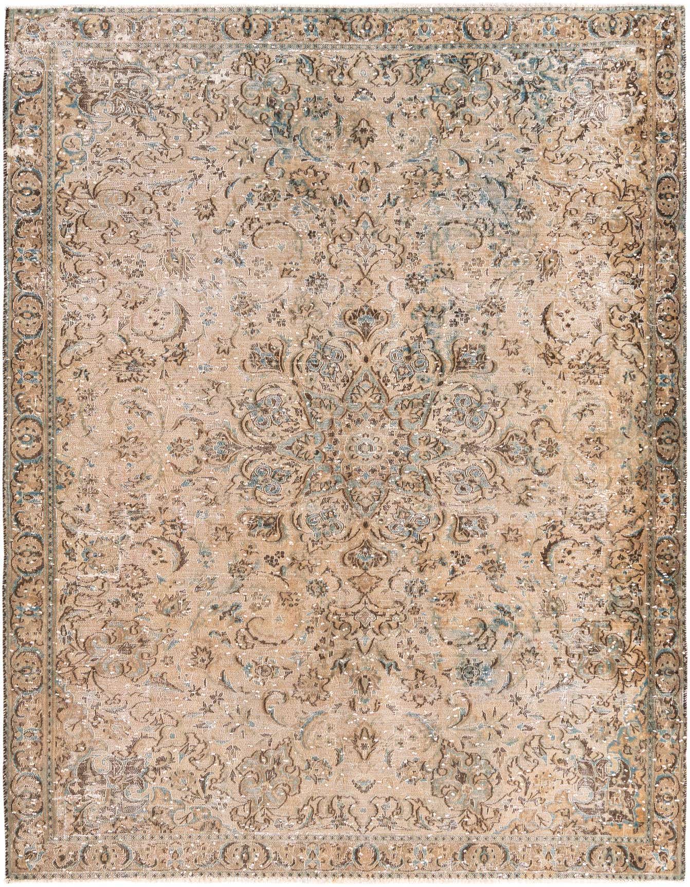 Primary image  6' 5 x 9' 10  Hand Knotted Ultra Vintage Persian Wool Rug
