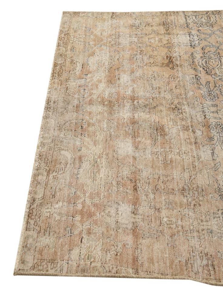 Detail image of  4' 9 x 7' 1  Hand Knotted Ultra Vintage Persian Wool Rug