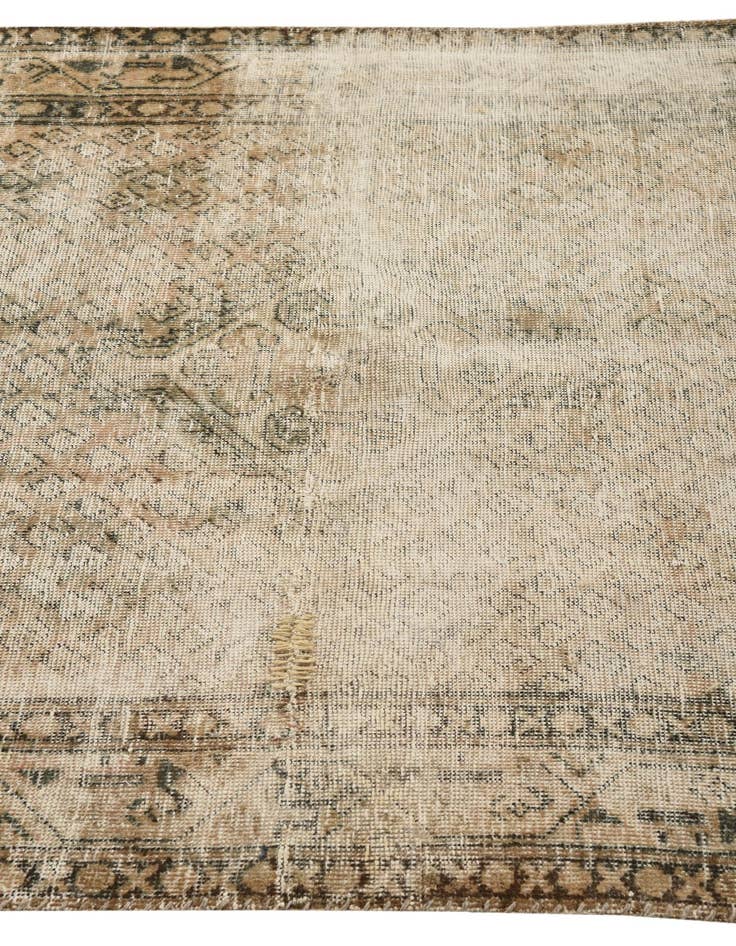 Detail image of  4' 3 x 6' 5  Hand Knotted Ultra Vintage Persian Wool Rug