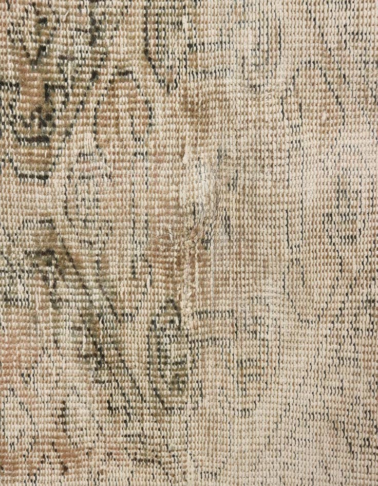 Detail image of  4' 3 x 6' 5  Hand Knotted Ultra Vintage Persian Wool Rug