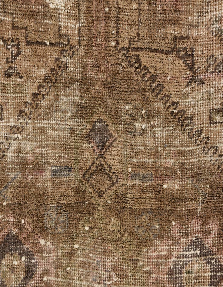 Detail image of  3' 9 x 6' 1  Hand Knotted Ultra Vintage Persian Wool Rug