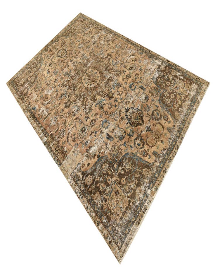 Detail image of  6' x 9' 2  Hand Knotted Ultra Vintage Persian Wool Rug