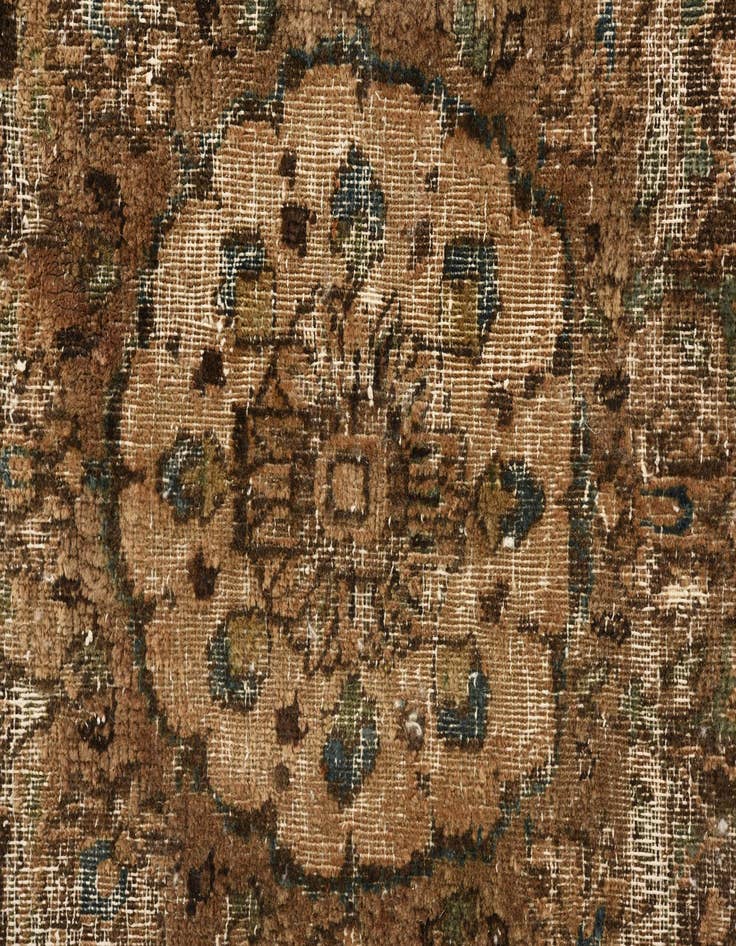 Detail image of  6' x 9' 2  Hand Knotted Ultra Vintage Persian Wool Rug