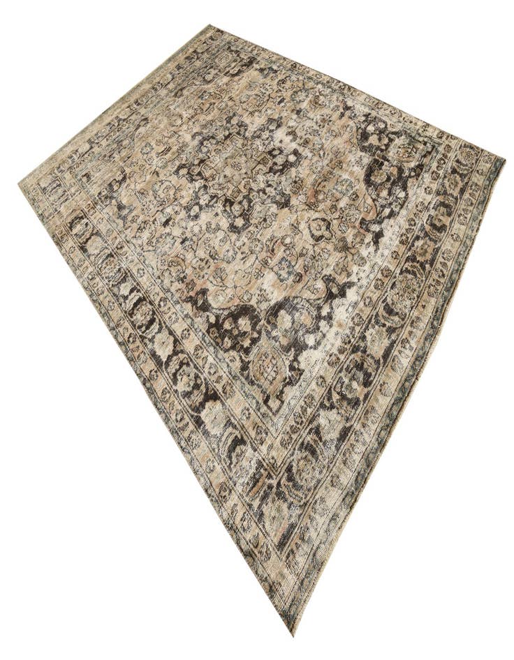 Detail image of  7' 4 x 10' 6  Hand Knotted Ultra Vintage Persian Wool Rug