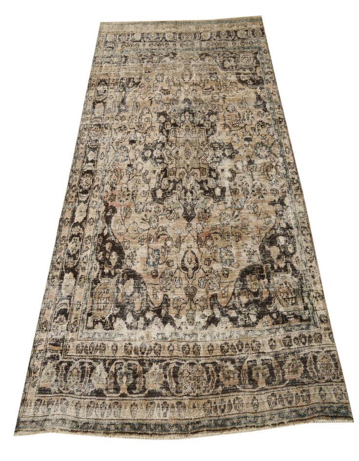 Detail image of  7' 4 x 10' 6  Hand Knotted Ultra Vintage Persian Wool Rug