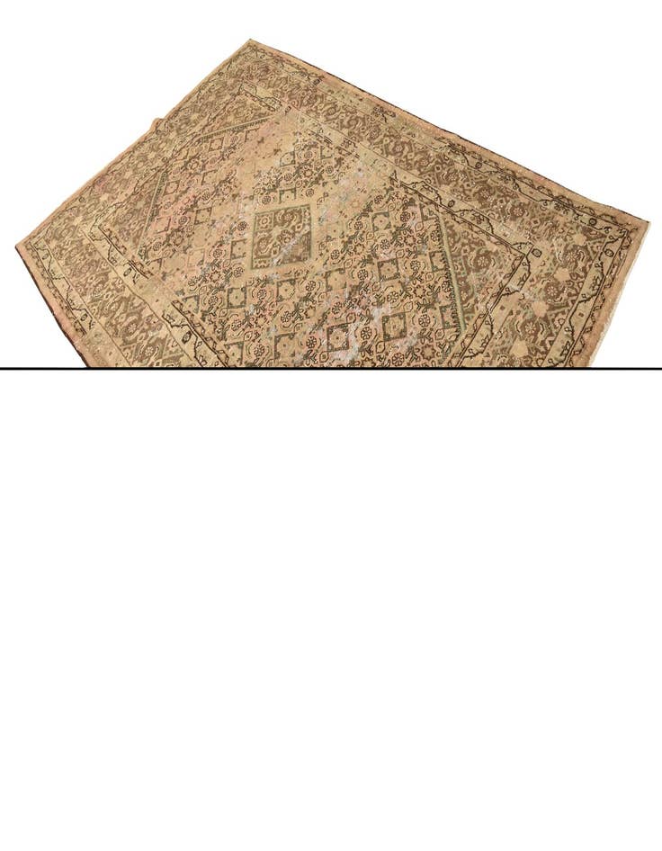 Detail image of  6' 8 x 10' 4  Hand Knotted Ultra Vintage Persian Wool Rug