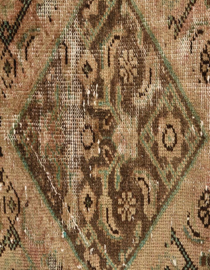 Detail image of  6' 8 x 10' 4  Hand Knotted Ultra Vintage Persian Wool Rug