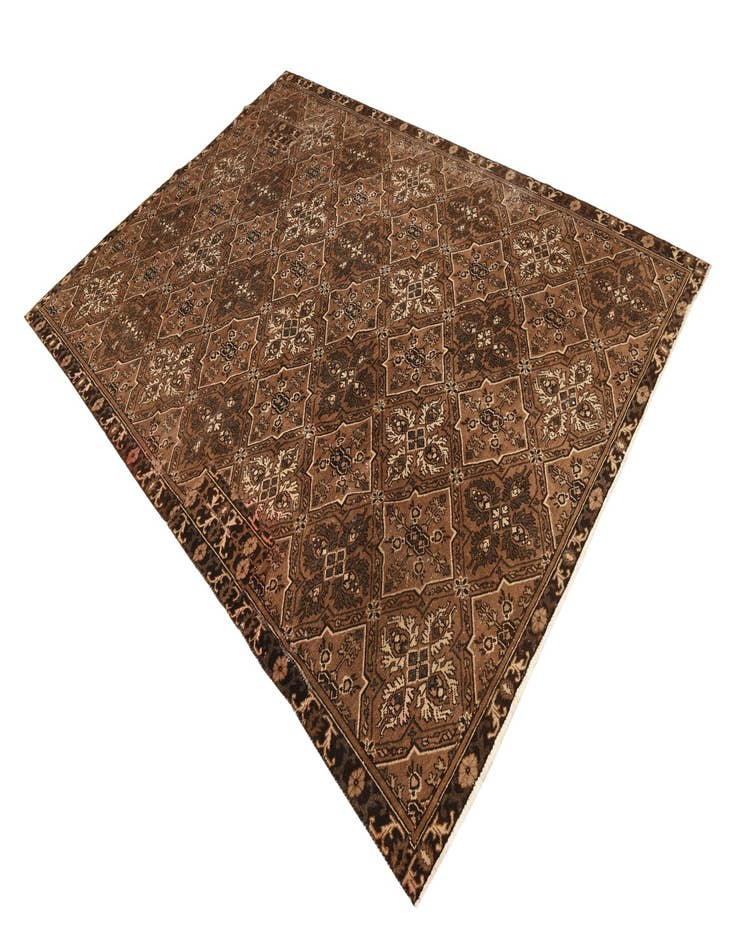 Detail image of  7' 1 x 10' 4  Hand Knotted Ultra Vintage Persian Wool Rug