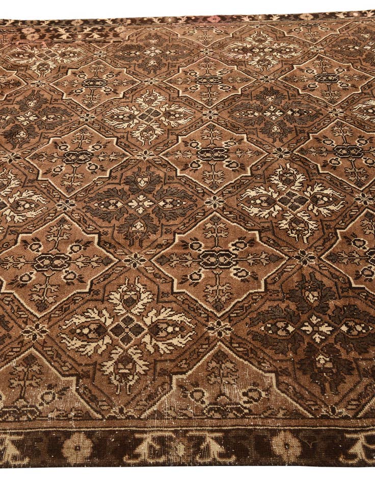 Detail image of  7' 1 x 10' 4  Hand Knotted Ultra Vintage Persian Wool Rug