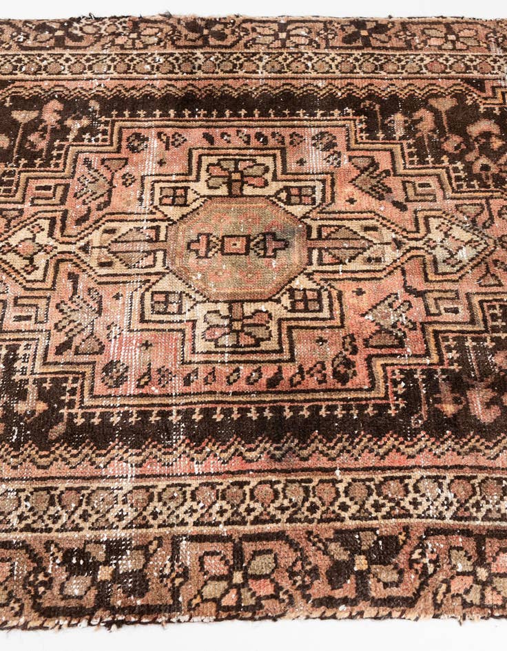 Detail image of  4' x 6' 8  Hand Knotted Ultra Vintage Persian Wool Rug