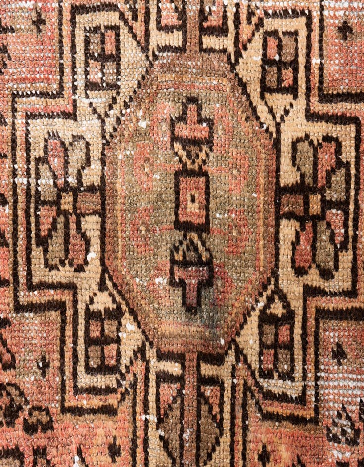 Detail image of  4' x 6' 8  Hand Knotted Ultra Vintage Persian Wool Rug