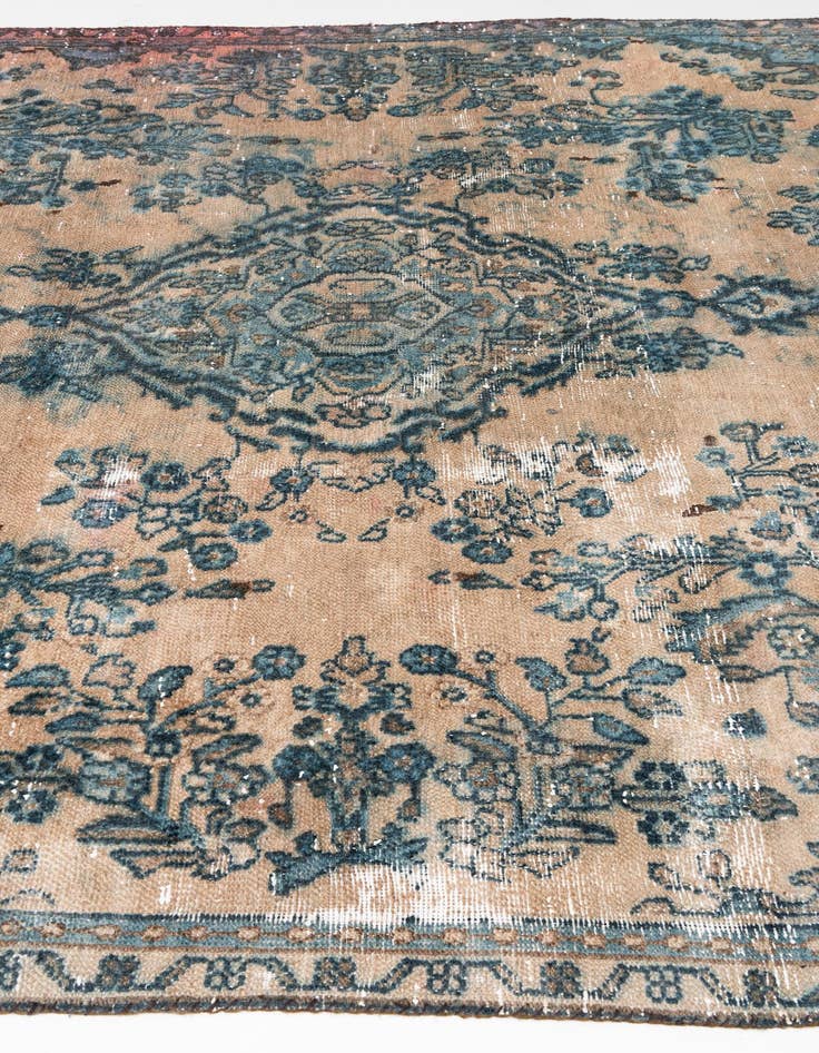 Detail image of  7' 2 x 9' 6  Hand Knotted Ultra Vintage Persian Wool Rug