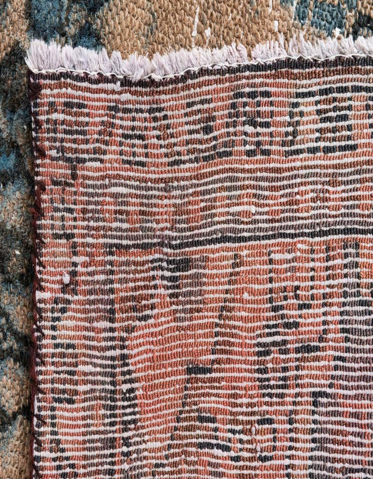 Detail image of  7' 2 x 9' 6  Hand Knotted Ultra Vintage Persian Wool Rug