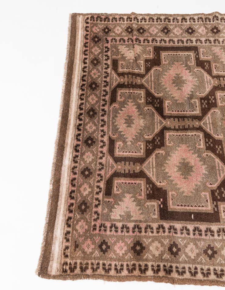 Detail image of  3' 8 x 6' 4  Hand Knotted Ultra Vintage Persian Wool Rug