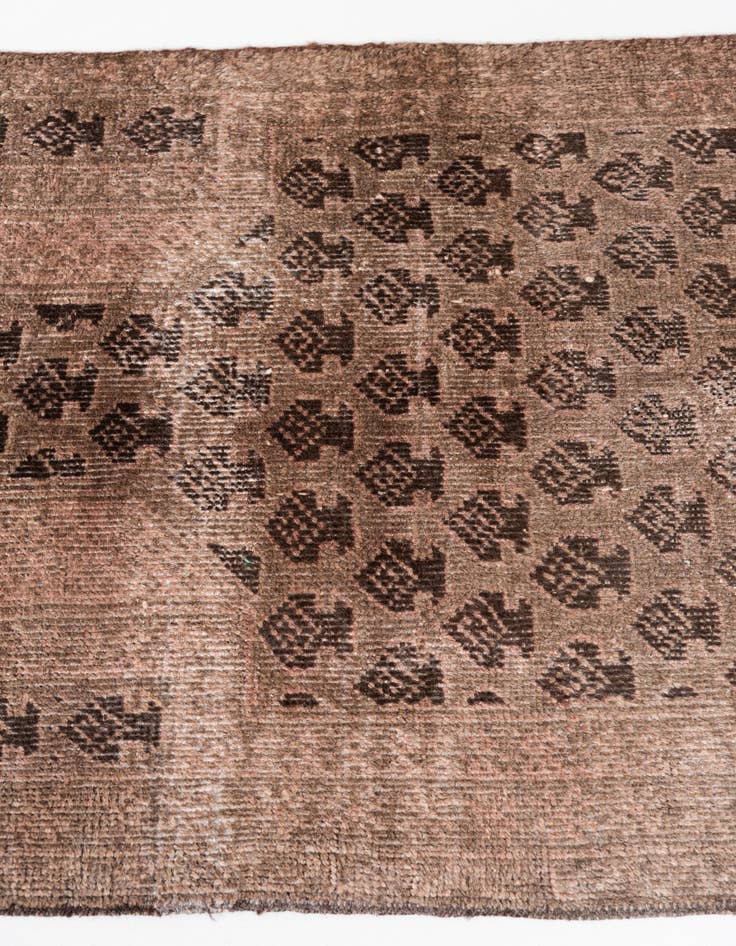 Detail image of  2' 5 x 4' 2  Hand Knotted Ultra Vintage Persian Wool Rug