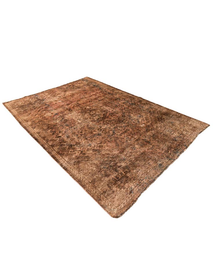 Detail image of  6' 5 x 9' 1  Hand Knotted Ultra Vintage Persian Wool Rug