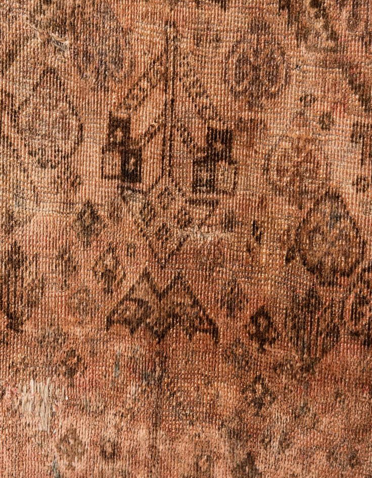 Detail image of  6' 5 x 9' 1  Hand Knotted Ultra Vintage Persian Wool Rug